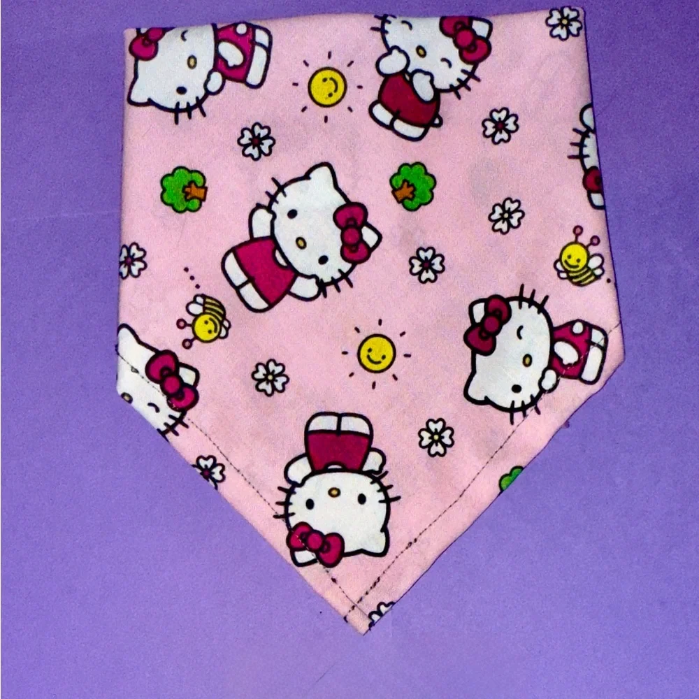 Van Gogh Inspired Dog Bandana with Cat Design